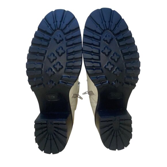 Seychelles Women’s Irresitible Off White Leather Side Zip Up Ankle Boots Sz 7.5 - Picture 9 of 12